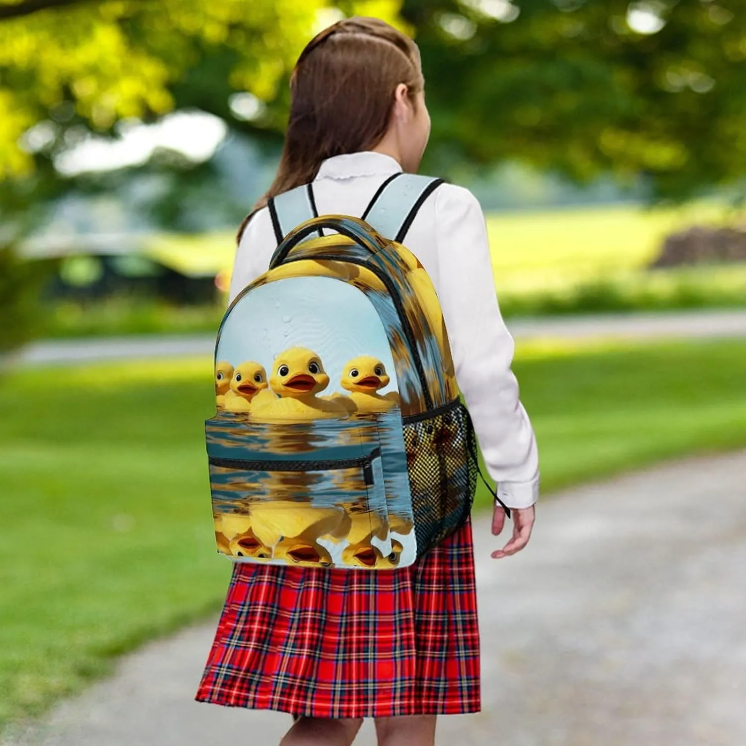 Small Backpacks Personalized Cute Yellow Rubber Ducky Printing Travel Bag Lightweight Travel Backpack For Women Men