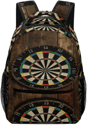 Small Backpacks Personalized Dart Board Printing Travel Bag Lightweight Travel Backpack For Women Men