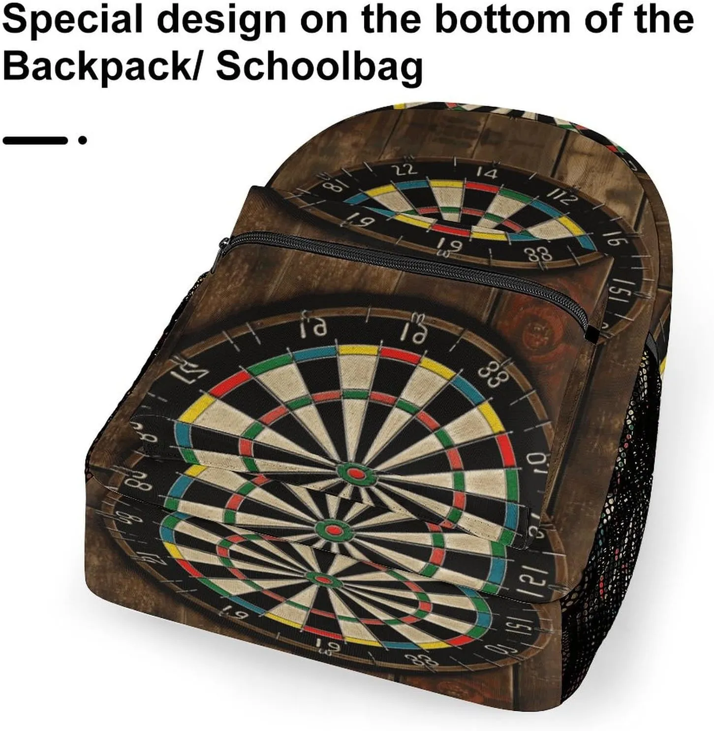 Small Backpacks Personalized Dart Board Printing Travel Bag Lightweight Travel Backpack For Women Men