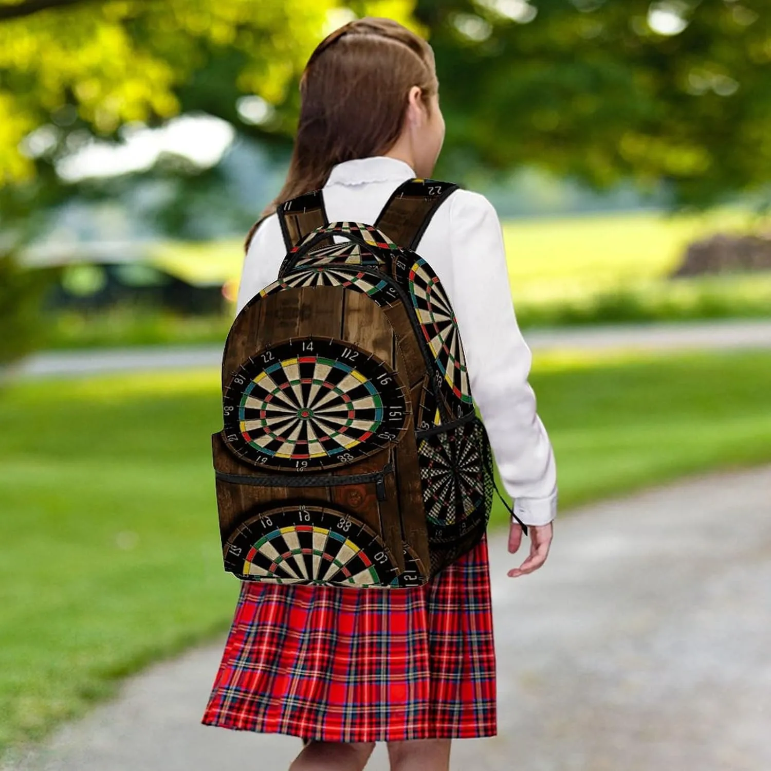 Small Backpacks Personalized Dart Board Printing Travel Bag Lightweight Travel Backpack For Women Men