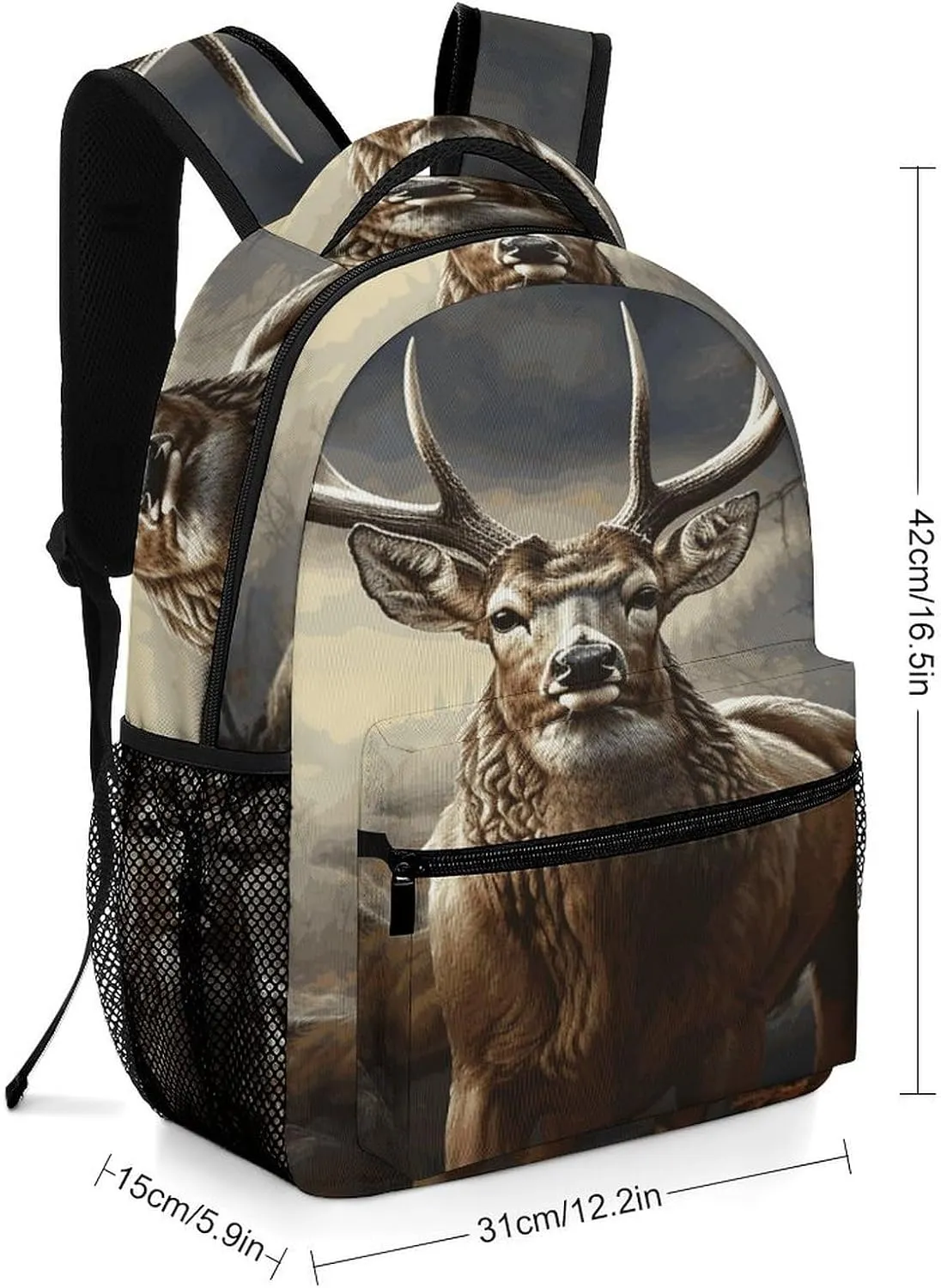 Small Backpacks Personalized Deer Hunting Season Printing Travel Bag Lightweight Travel Backpack For Women Men