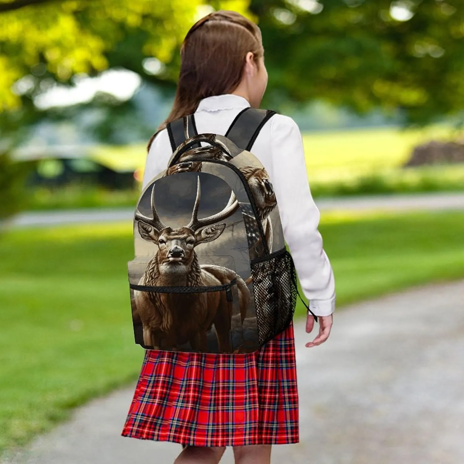 Small Backpacks Personalized Deer Hunting Season Printing Travel Bag Lightweight Travel Backpack For Women Men