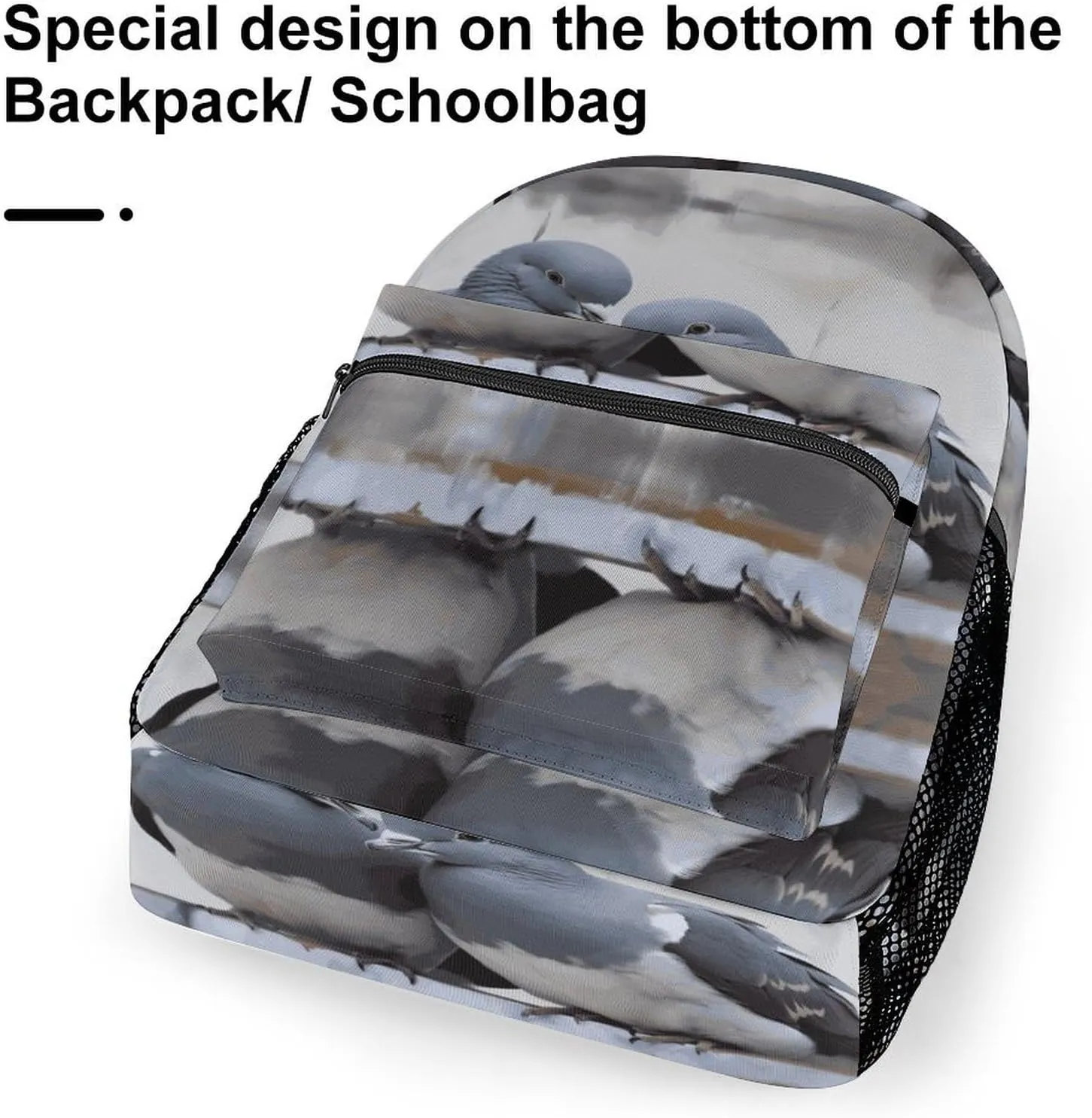 Small Backpacks Personalized Doves Printing Travel Bag Lightweight Travel Backpack For Women Men
