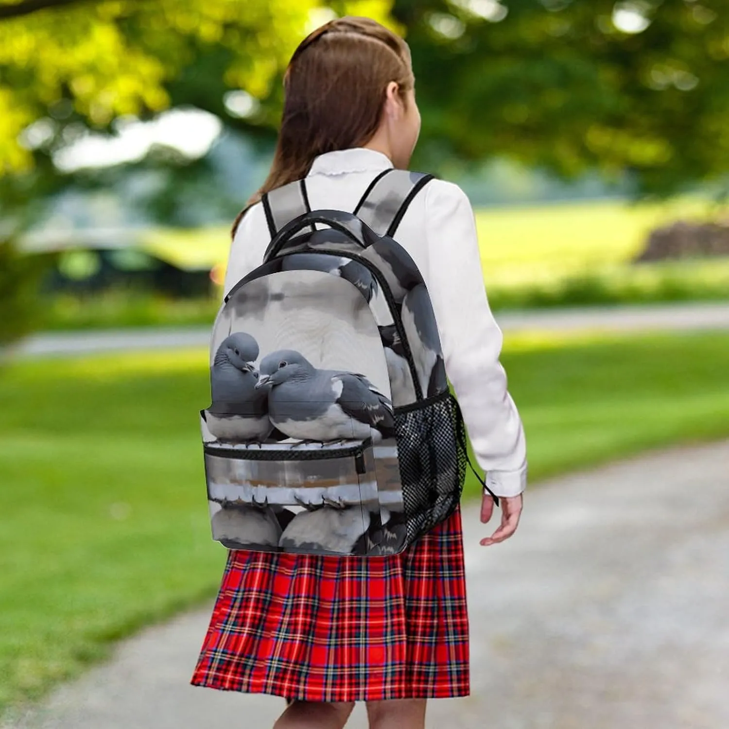 Small Backpacks Personalized Doves Printing Travel Bag Lightweight Travel Backpack For Women Men