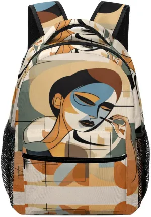 Small Backpacks Personalized Expressive Drawing Printing Travel Bag Lightweight Travel Backpack For Women Men