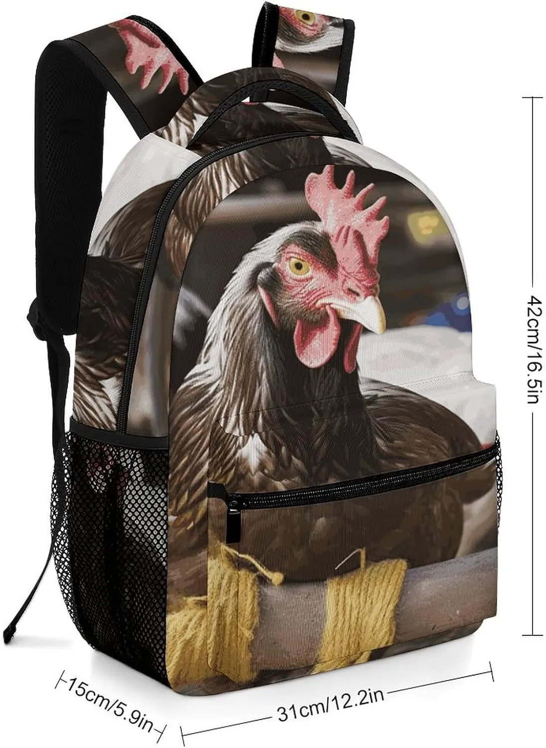 Small Backpacks Personalized Farm Animal Printing Travel Bag Lightweight Travel Backpack For Women Men