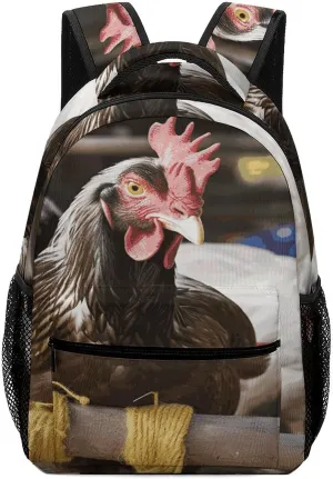 Small Backpacks Personalized Farm Animal Printing Travel Bag Lightweight Travel Backpack For Women Men