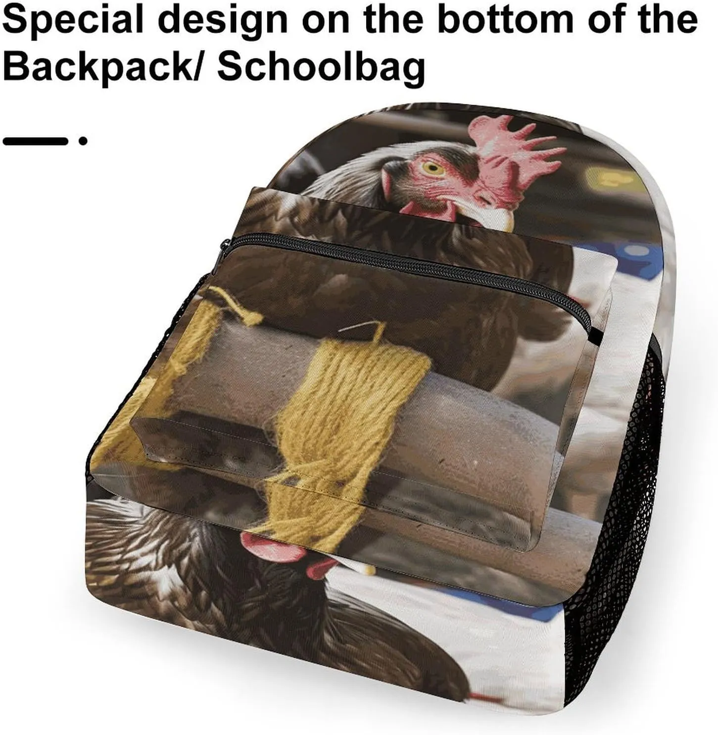 Small Backpacks Personalized Farm Animal Printing Travel Bag Lightweight Travel Backpack For Women Men
