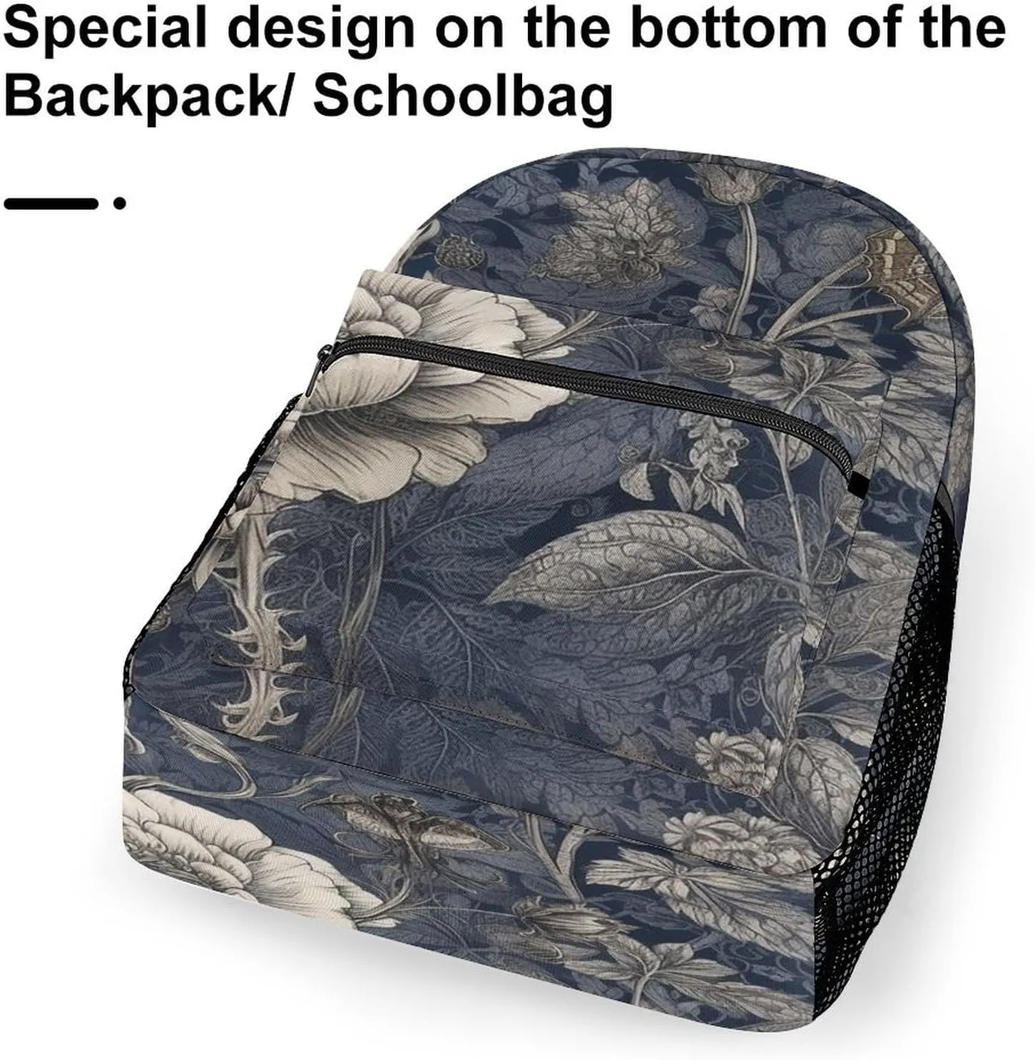 Small Backpacks Personalized Floral Print Printing Travel Bag Lightweight Travel Backpack For Women Men
