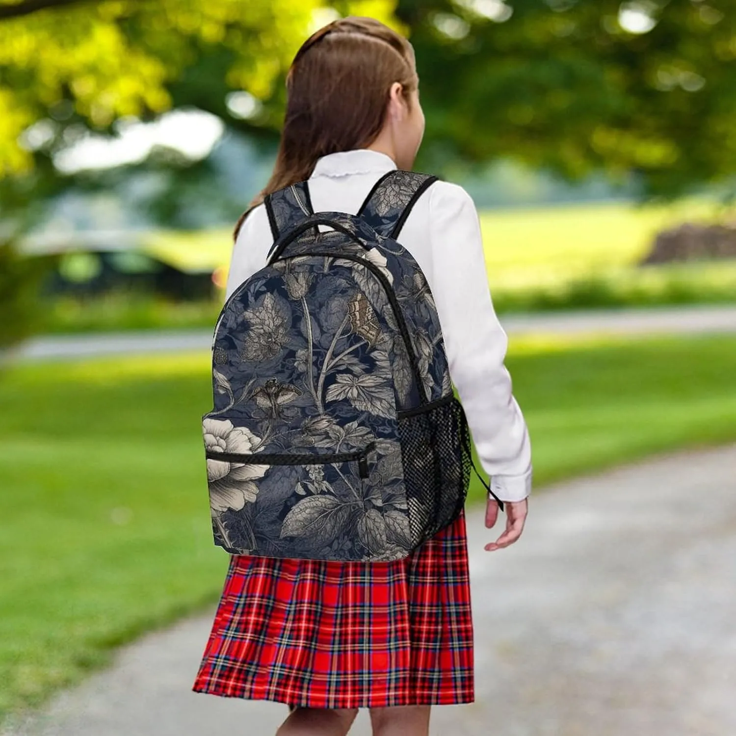 Small Backpacks Personalized Floral Print Printing Travel Bag Lightweight Travel Backpack For Women Men