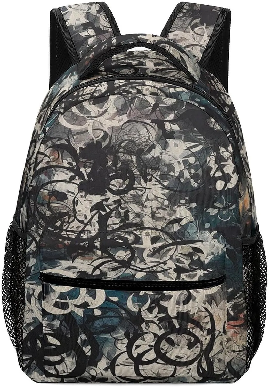 Small Backpacks Personalized Flowers And Swirls Printing Travel Bag Lightweight Travel Backpack For Women Men