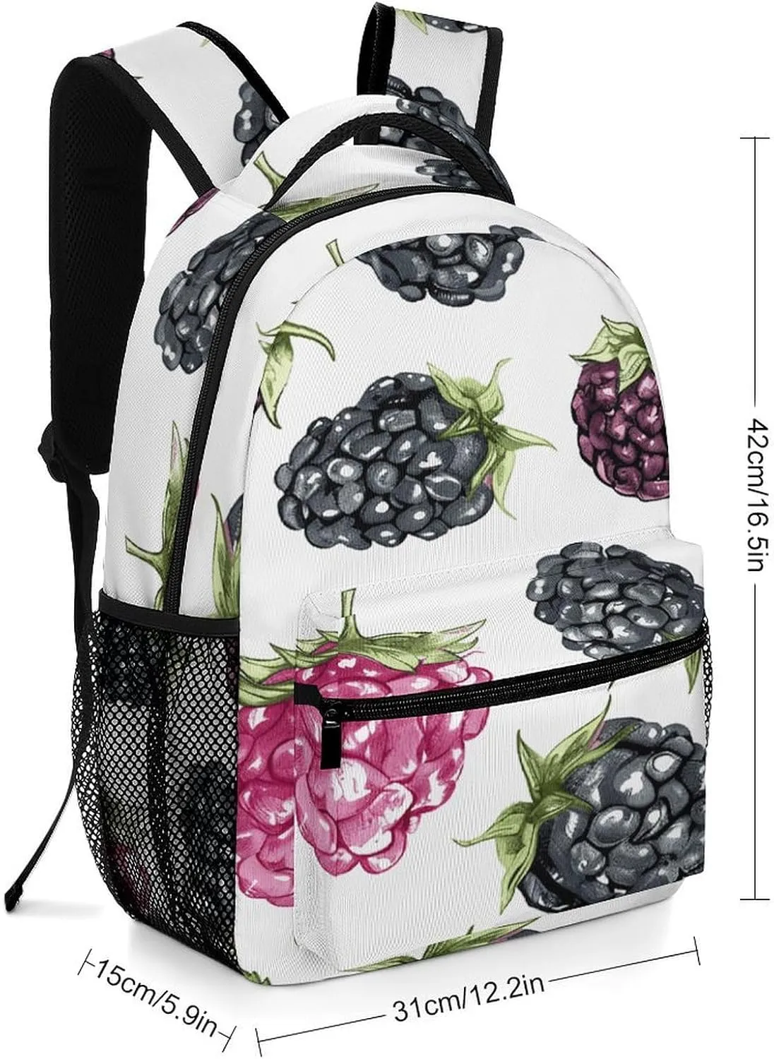 Small Backpacks Personalized Fruit Pattern Printing Travel Bag Lightweight Travel Backpack For Women Men