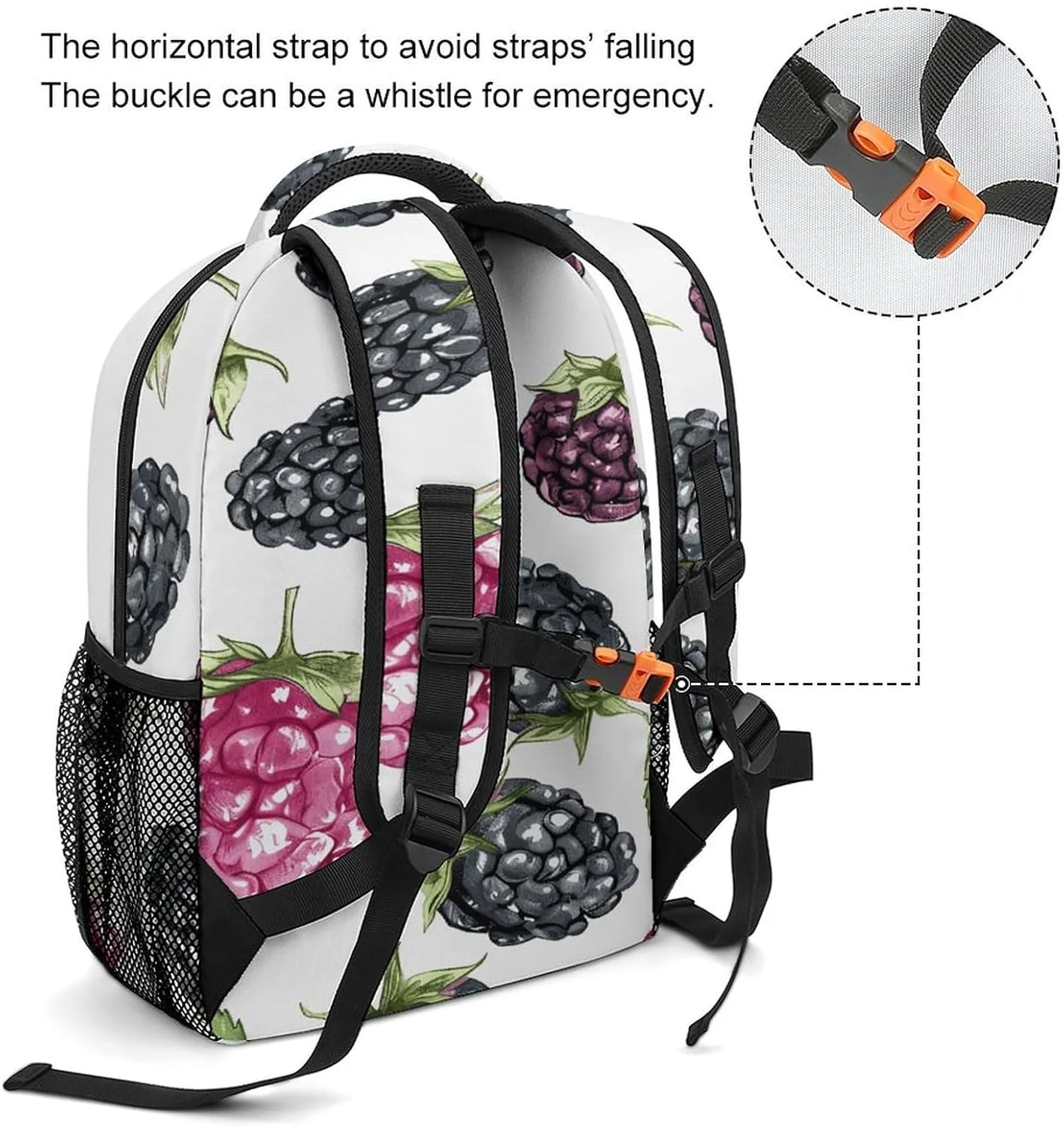 Small Backpacks Personalized Fruit Pattern Printing Travel Bag Lightweight Travel Backpack For Women Men
