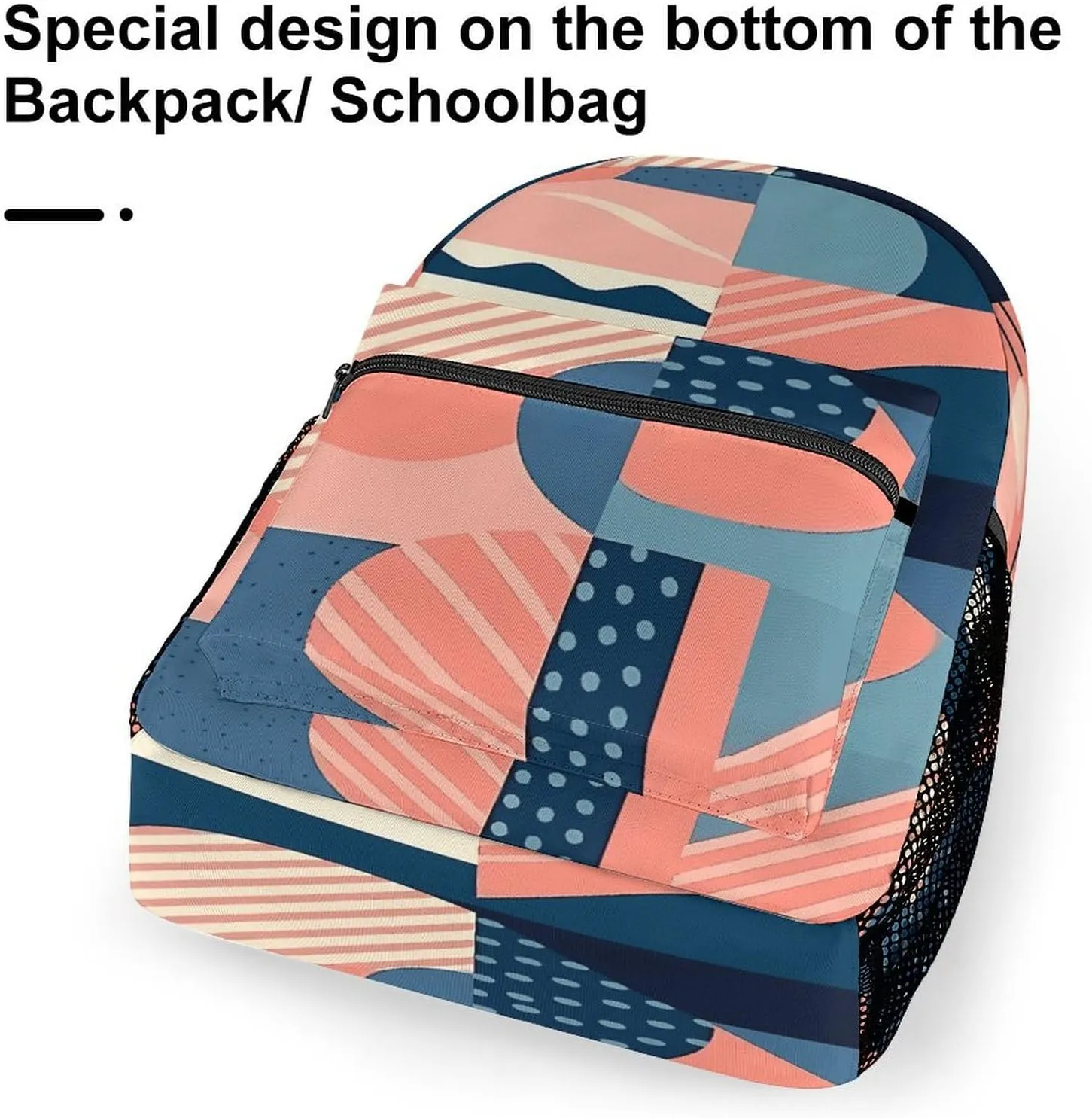 Small Backpacks Personalized Geometric Painting Printing Travel Bag Lightweight Travel Backpack For Women Men
