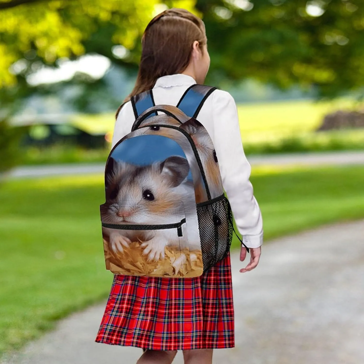 Small Backpacks Personalized Hamster Printing Travel Bag Lightweight Travel Backpack For Women Men