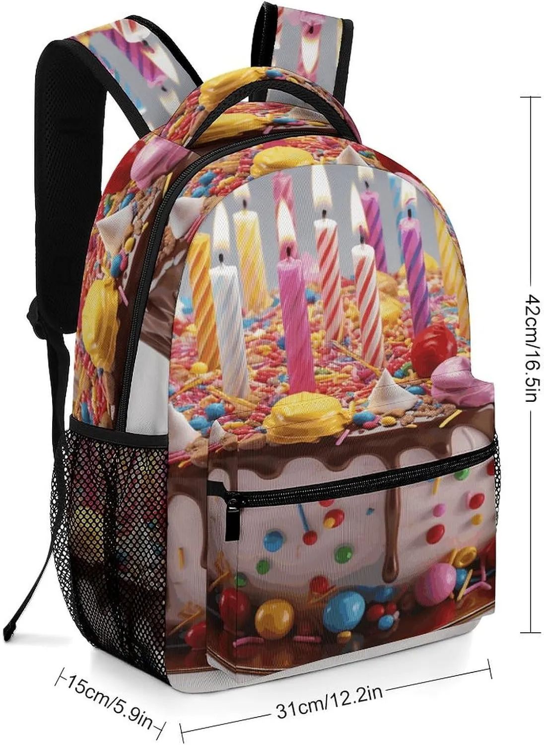 Small Backpacks Personalized Happy Birthday Beautiful Printing Travel Bag Lightweight Travel Backpack For Women Men