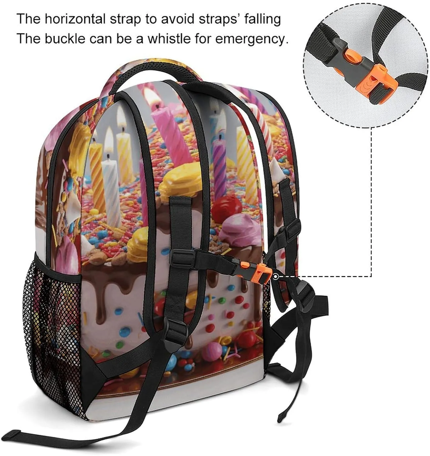 Small Backpacks Personalized Happy Birthday Beautiful Printing Travel Bag Lightweight Travel Backpack For Women Men