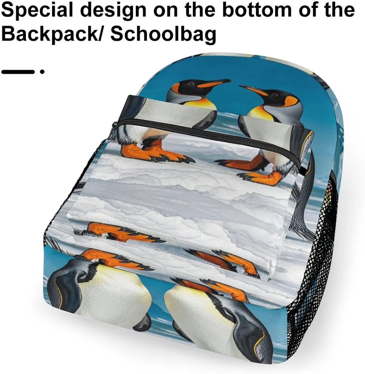 Small Backpacks Personalized Happy Penguins Printing Travel Bag Lightweight Travel Backpack For Women Men