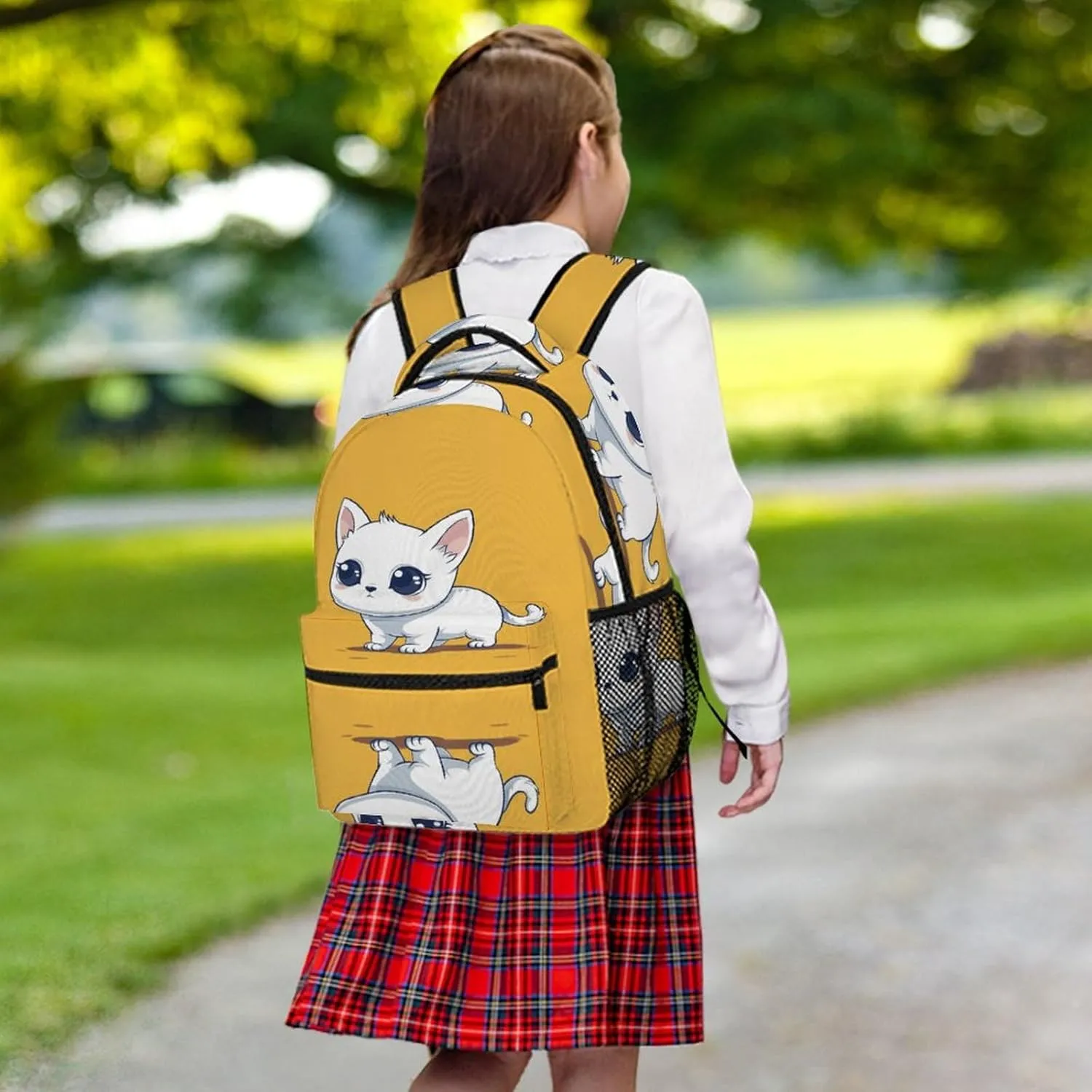 Small Backpacks Personalized Illustration Style Printing Travel Bag Lightweight Travel Backpack For Women Men