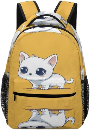 Small Backpacks Personalized Illustration Style Printing Travel Bag Lightweight Travel Backpack For Women Men