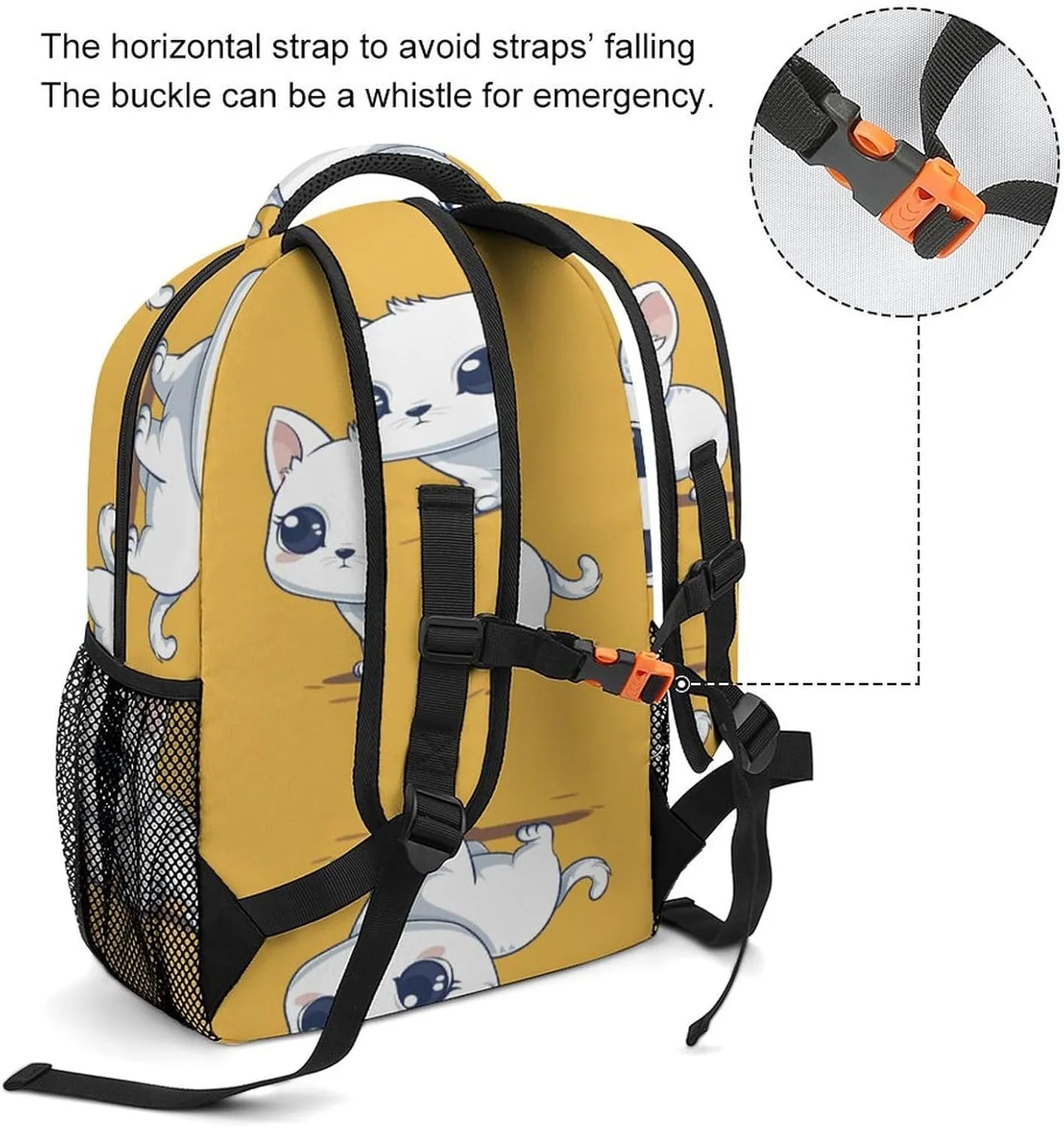 Small Backpacks Personalized Illustration Style Printing Travel Bag Lightweight Travel Backpack For Women Men