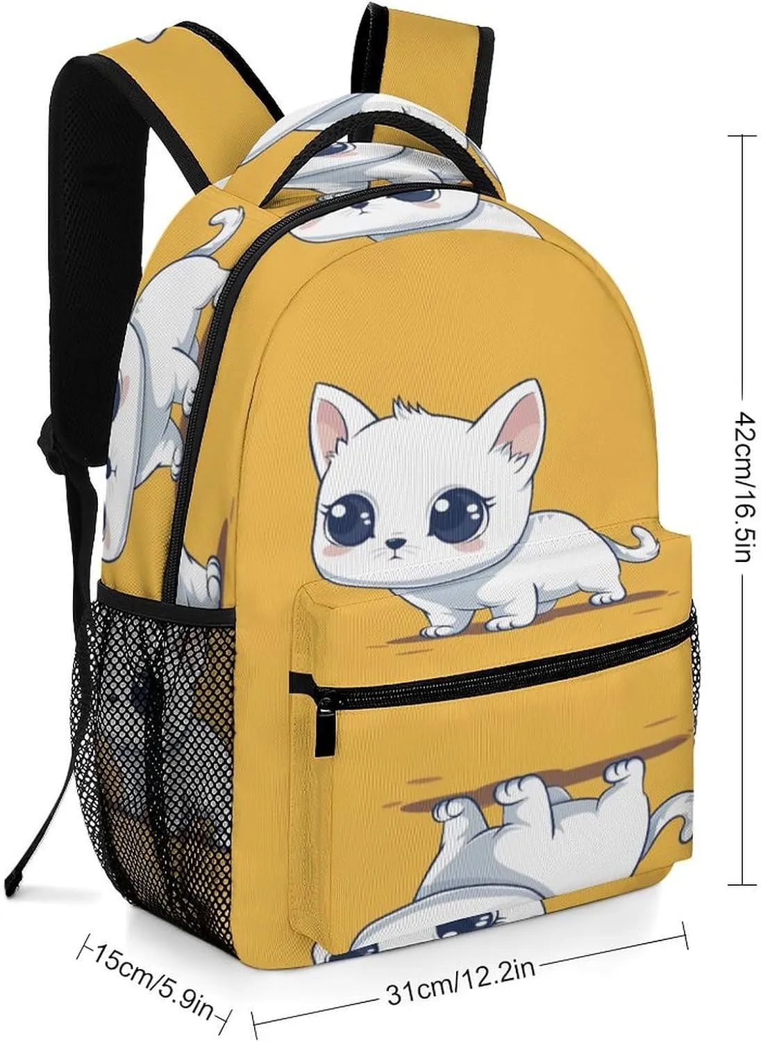 Small Backpacks Personalized Illustration Style Printing Travel Bag Lightweight Travel Backpack For Women Men