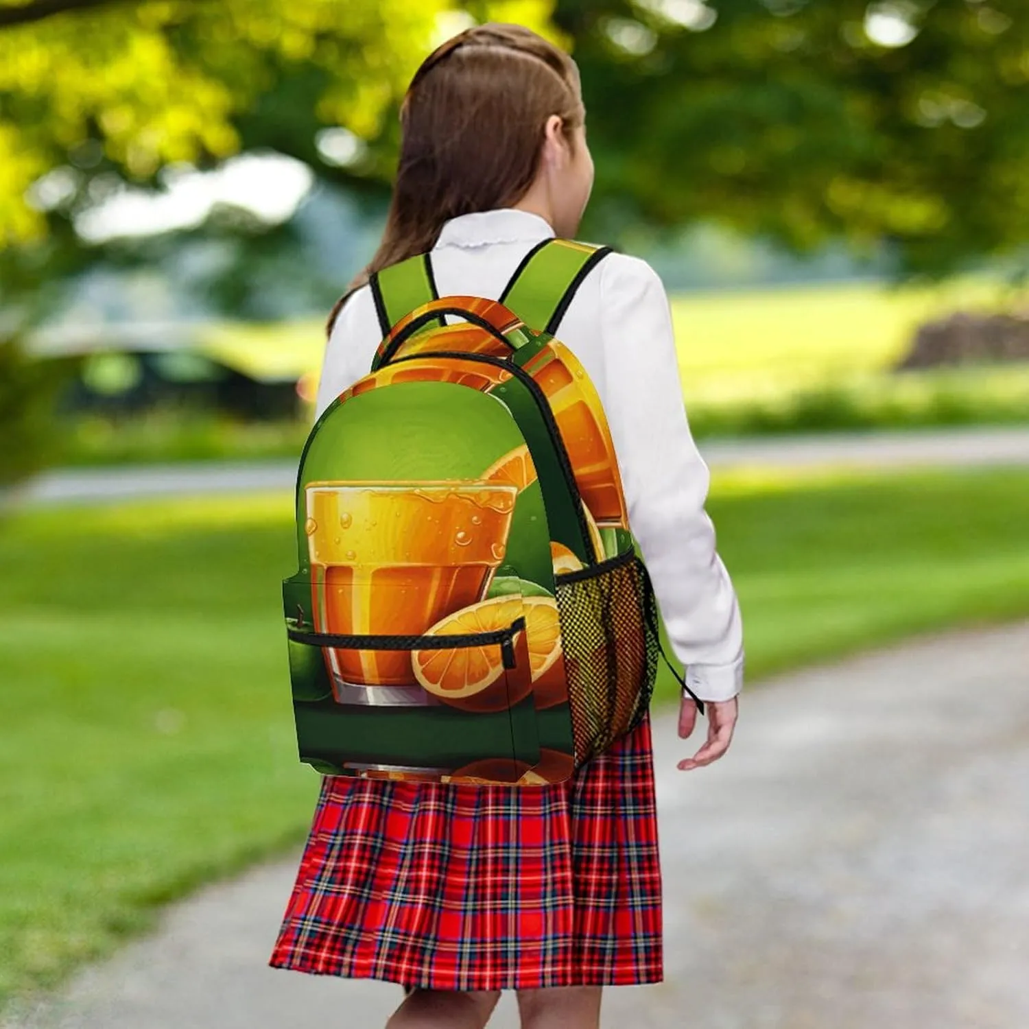 Small Backpacks Personalized Juice Printing Travel Bag Lightweight Travel Backpack For Women Men