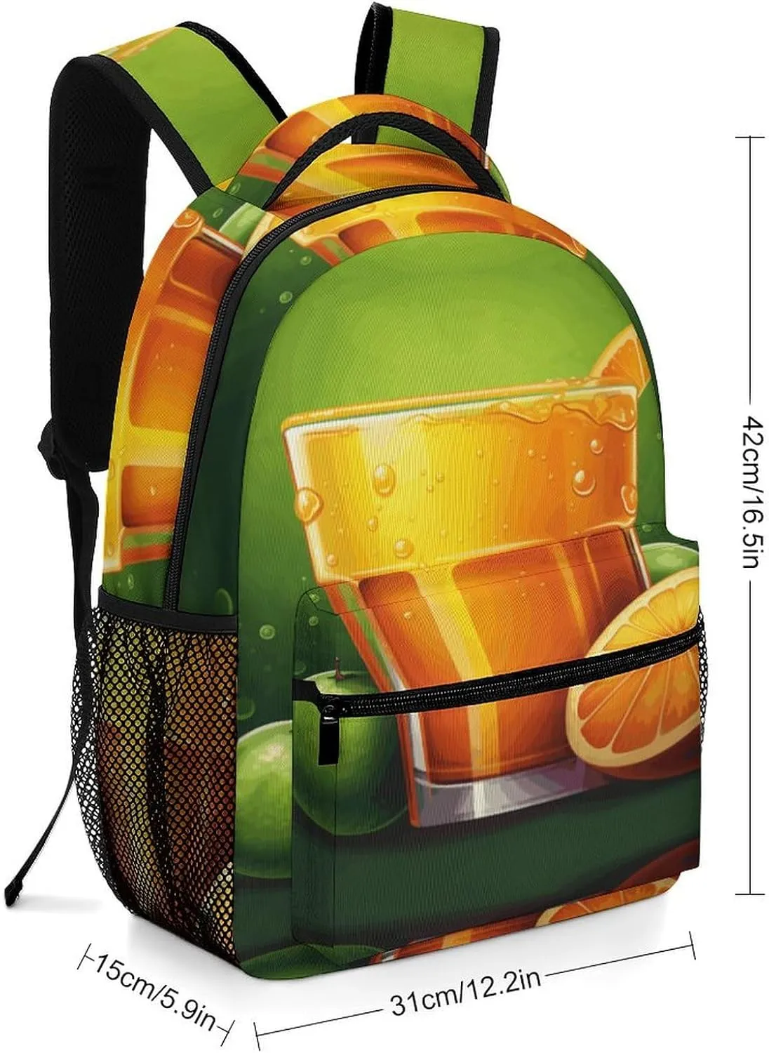 Small Backpacks Personalized Juice Printing Travel Bag Lightweight Travel Backpack For Women Men
