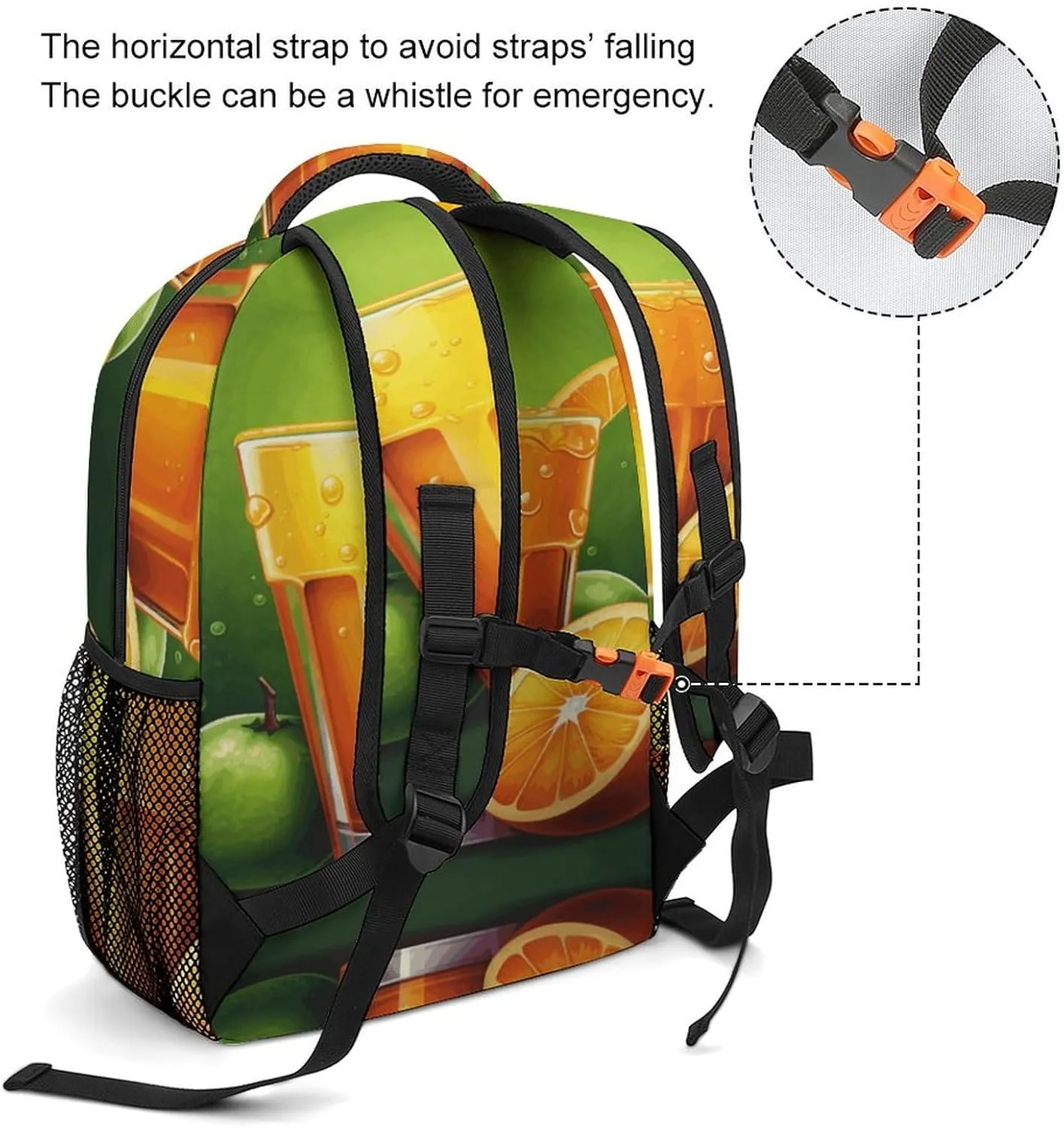 Small Backpacks Personalized Juice Printing Travel Bag Lightweight Travel Backpack For Women Men