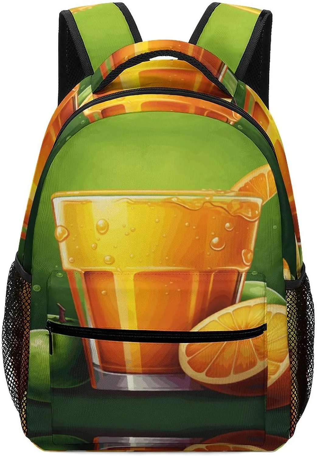Small Backpacks Personalized Juice Printing Travel Bag Lightweight Travel Backpack For Women Men
