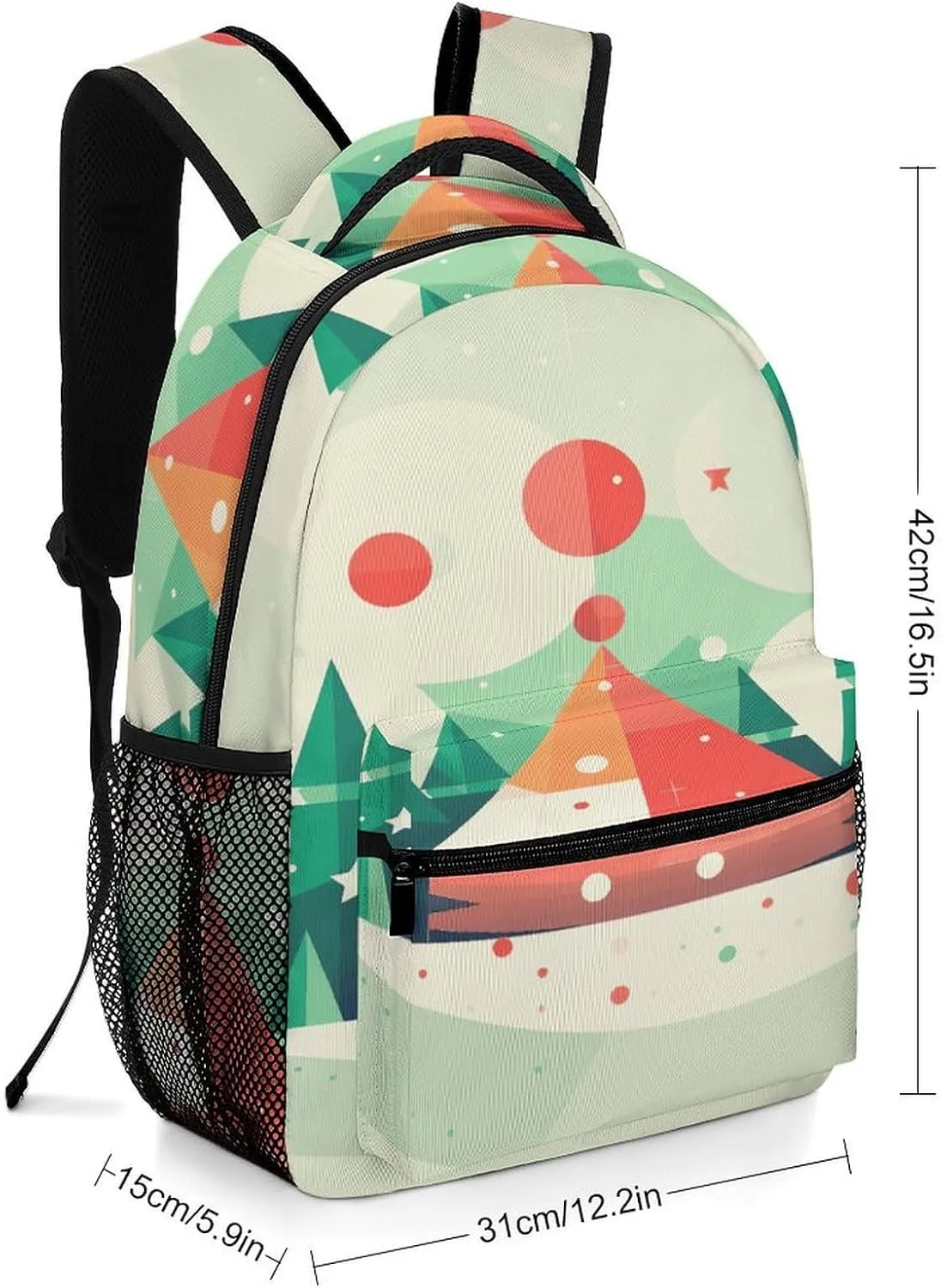 Small Backpacks Personalized Landscape Flat Simple Printing Travel Bag Lightweight Travel Backpack For Women Men