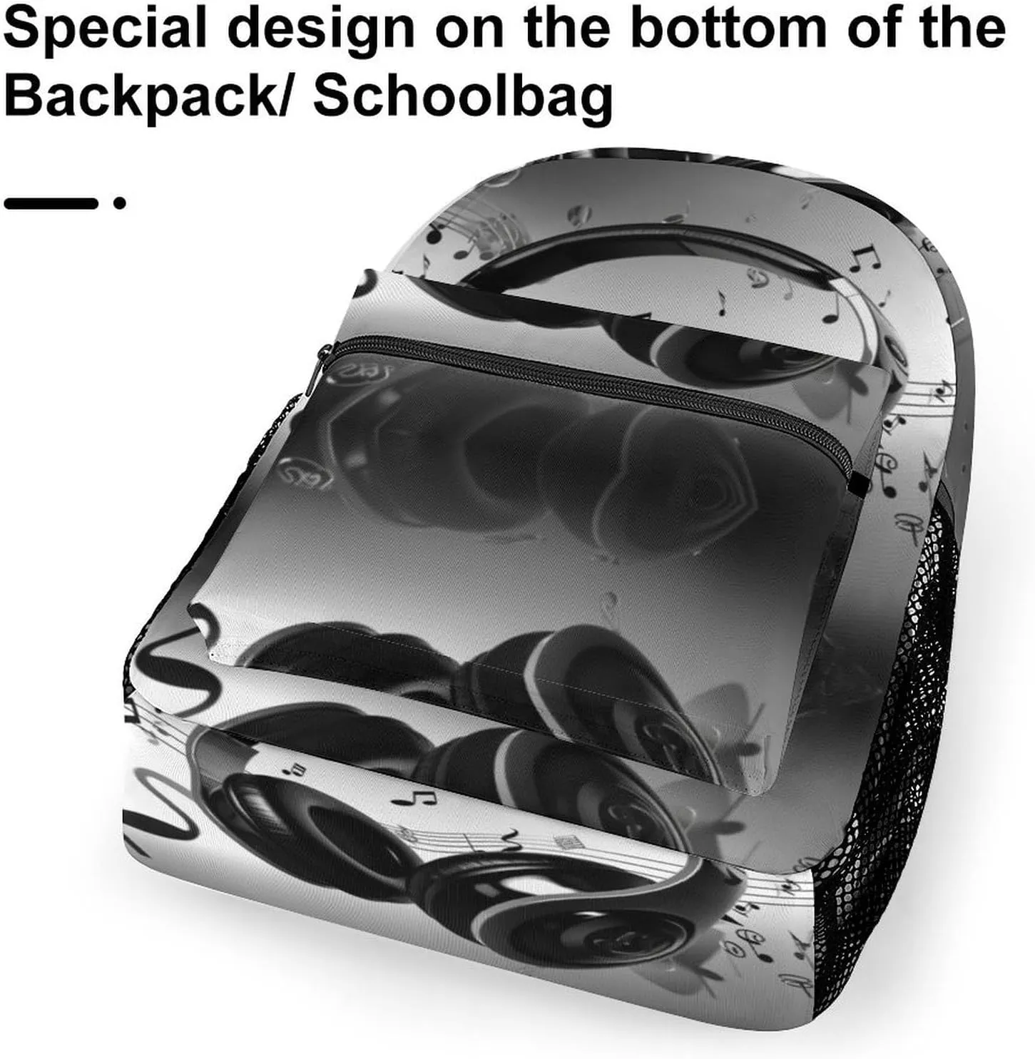 Small Backpacks Personalized Music Printing Travel Bag Lightweight Travel Backpack For Women Men