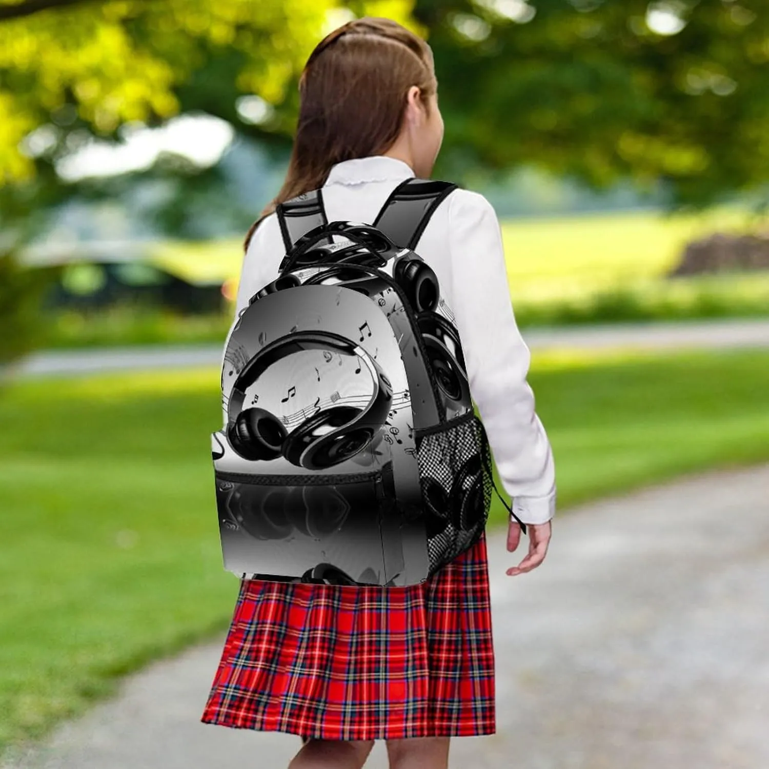 Small Backpacks Personalized Music Printing Travel Bag Lightweight Travel Backpack For Women Men