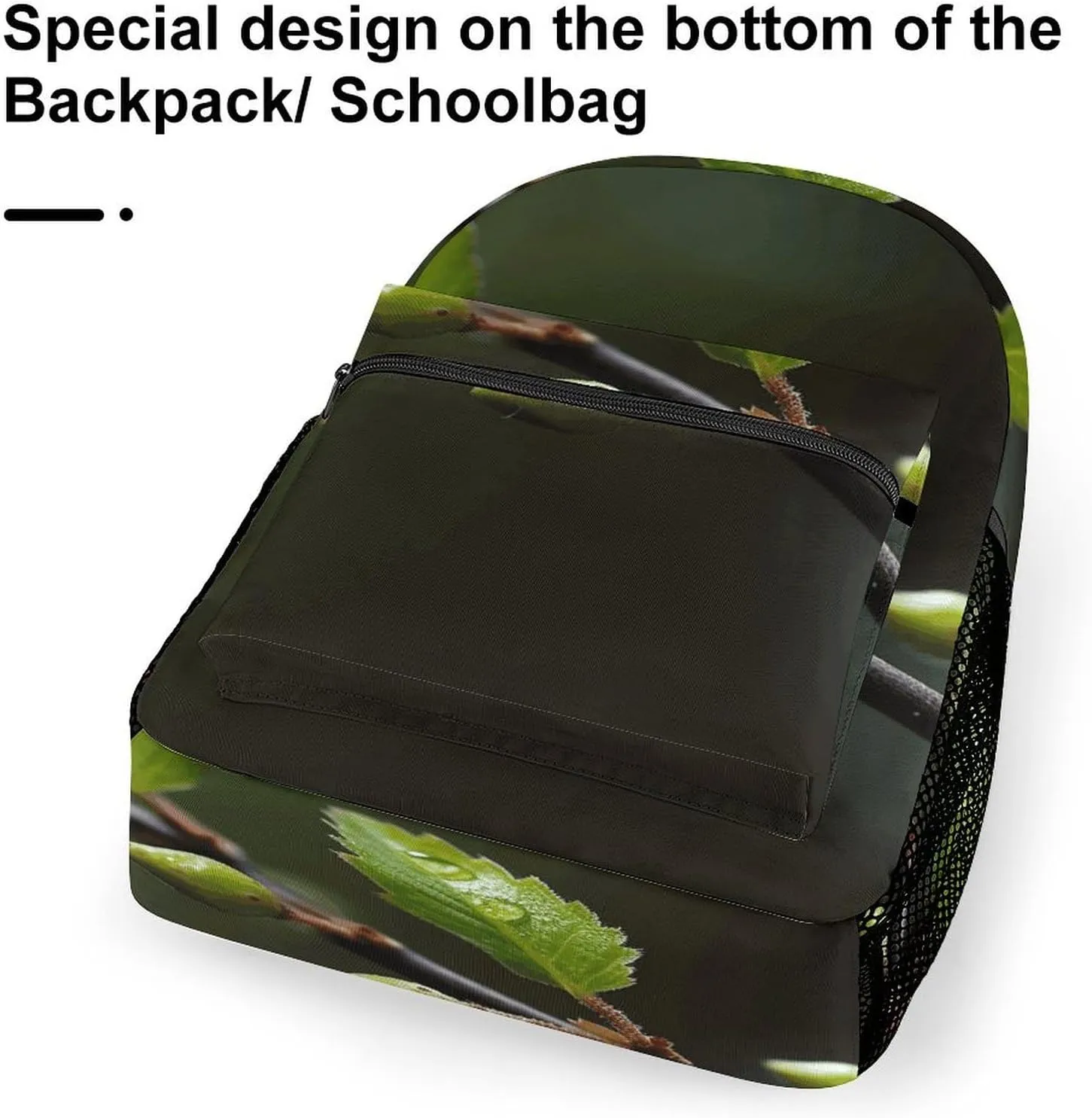 Small Backpacks Personalized New Leaves on Tree Branch Printing Travel Bag Lightweight Travel Backpack For Women Men