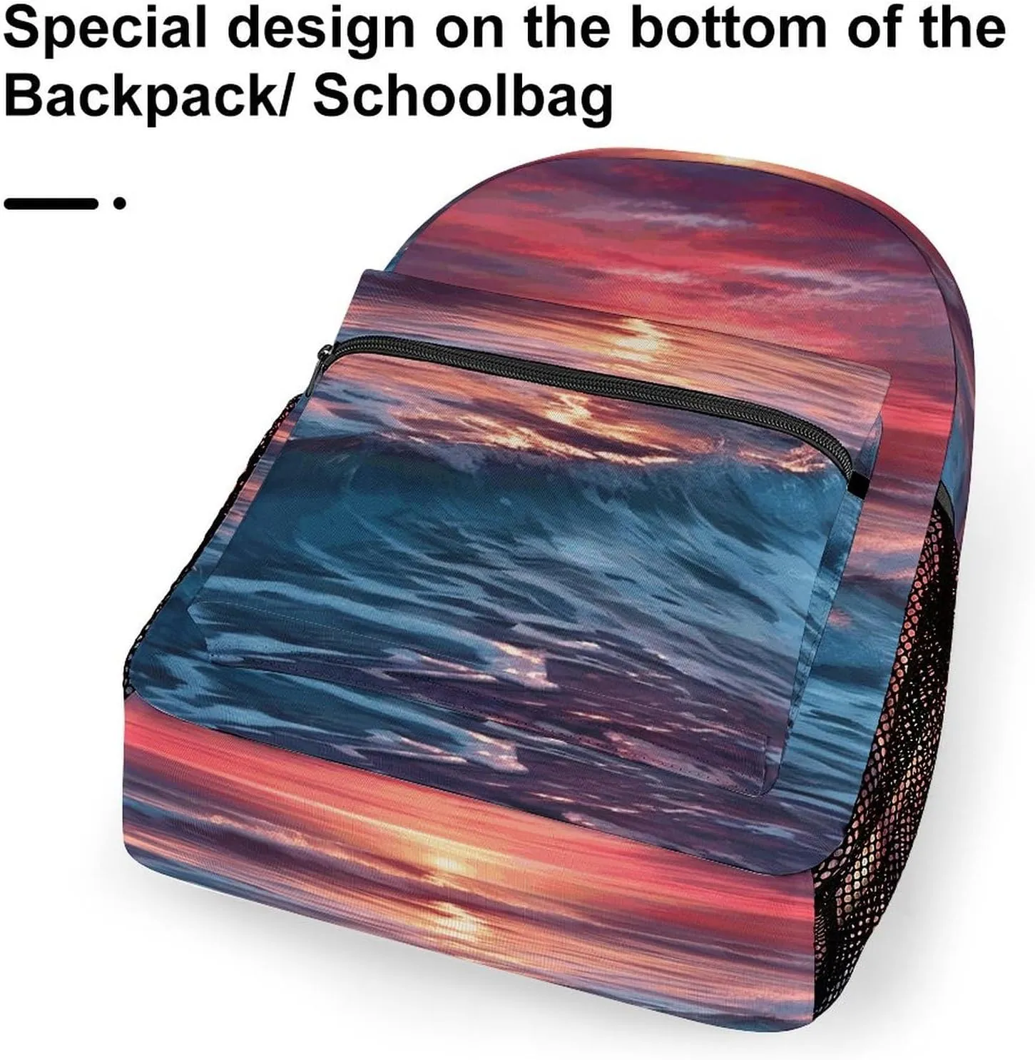 Small Backpacks Personalized Ocean at Warm Printing Travel Bag Lightweight Travel Backpack For Women Men
