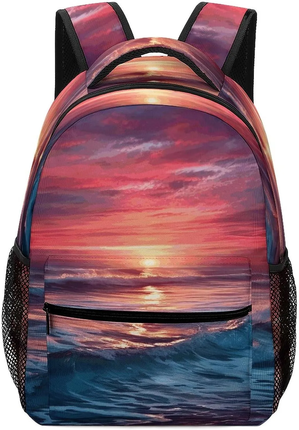 Small Backpacks Personalized Ocean at Warm Printing Travel Bag Lightweight Travel Backpack For Women Men