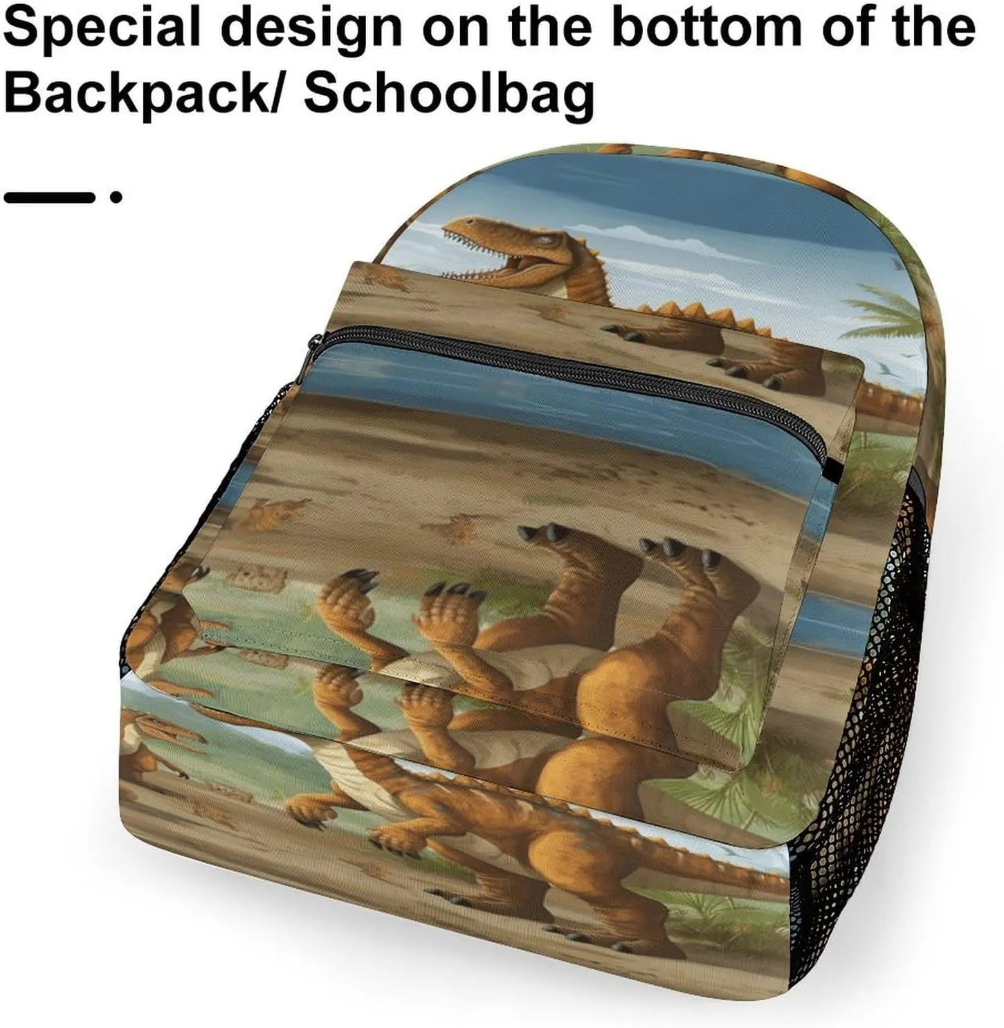 Small Backpacks Personalized Period Dinosaur Printing Travel Bag Lightweight Travel Backpack For Women Men