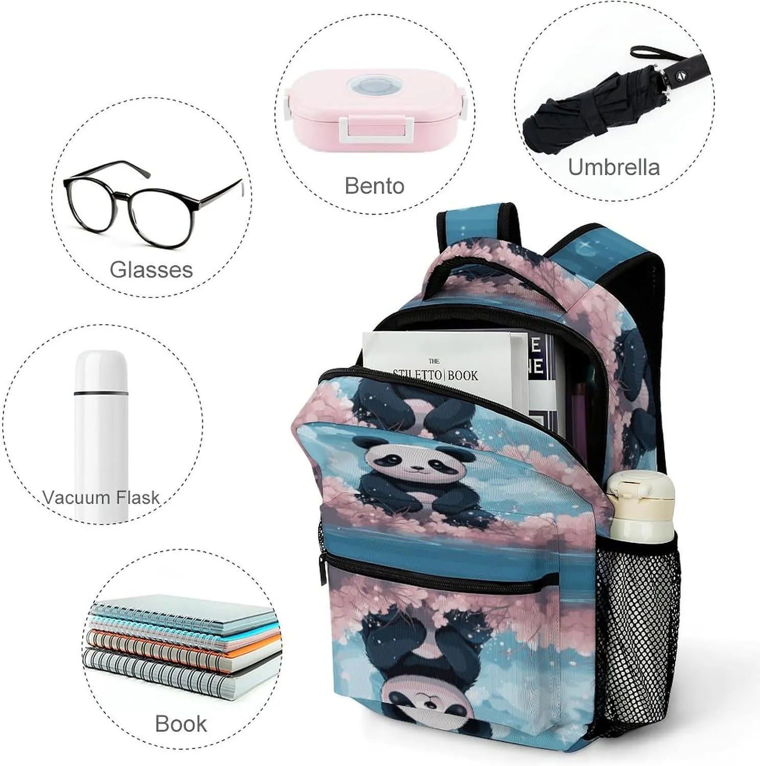 Small Backpacks Personalized Pink Iderophaga Printing Travel Bag Lightweight Travel Backpack For Women Men