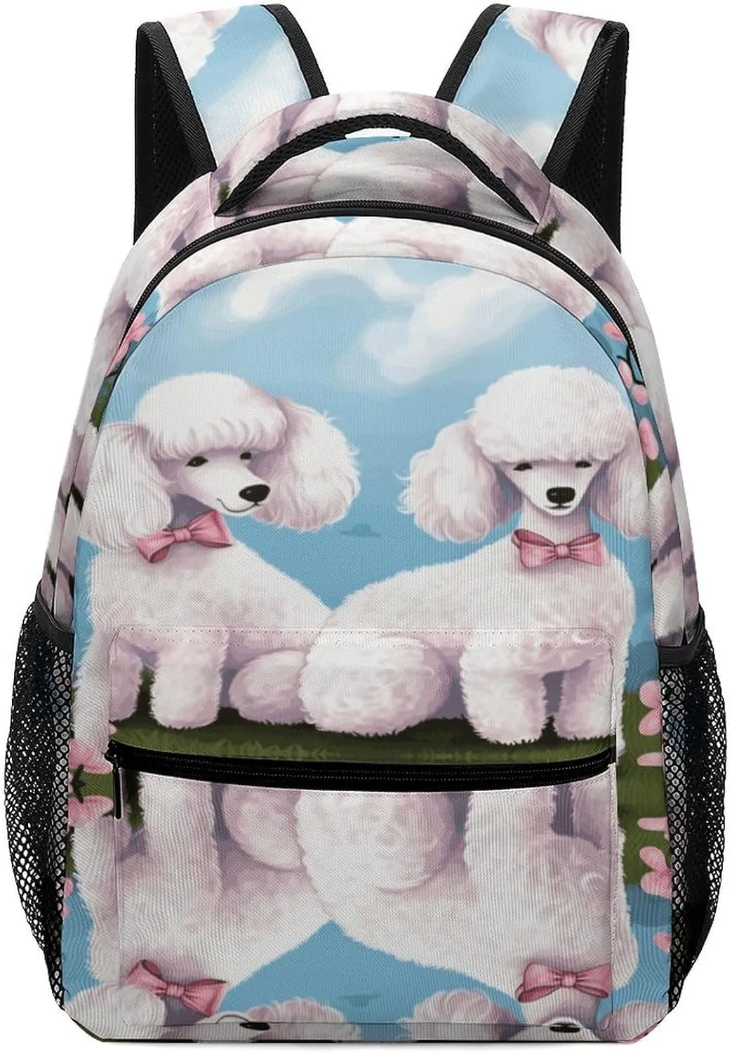 Small Backpacks Personalized Poodles Dogs Printing Travel Bag Lightweight Travel Backpack For Women Men