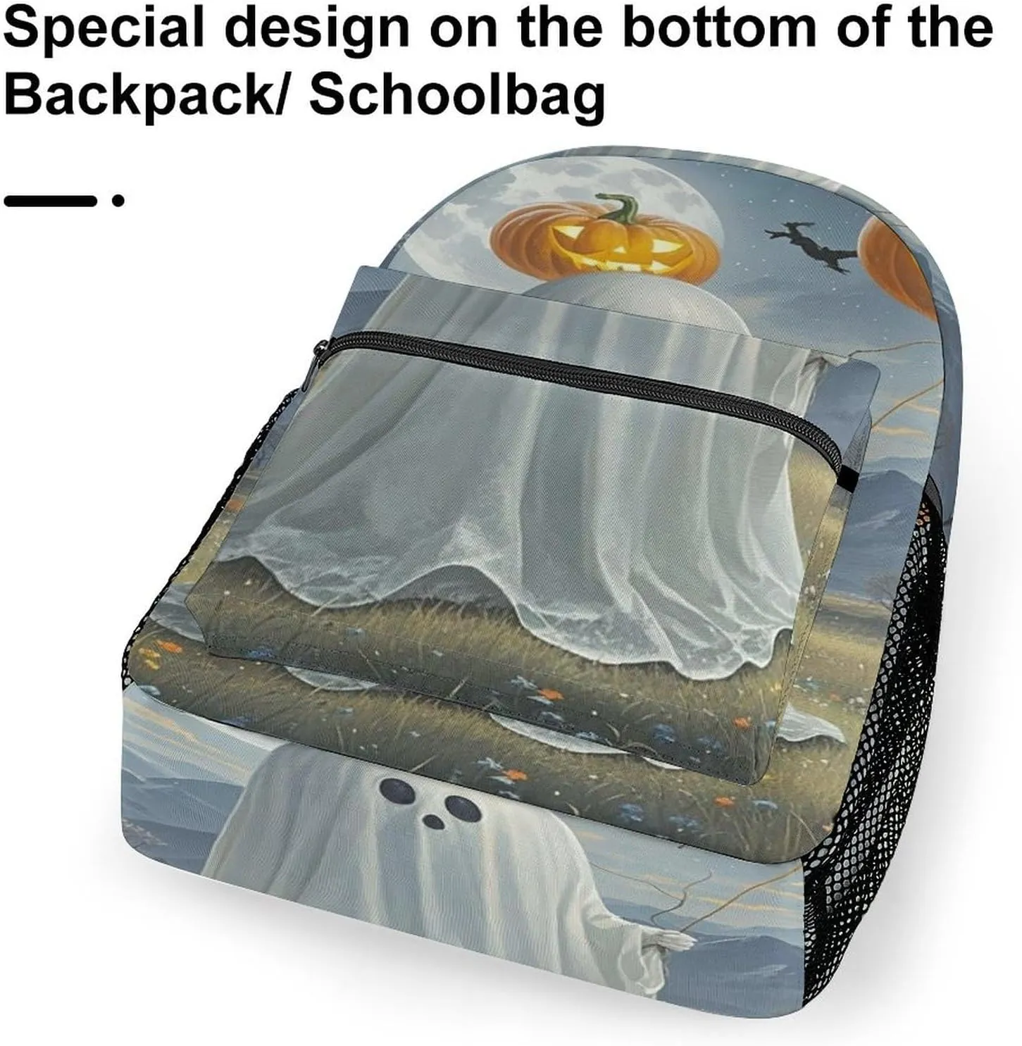Small Backpacks Personalized Pumpkin Balloon Printing Travel Bag Lightweight Travel Backpack For Women Men