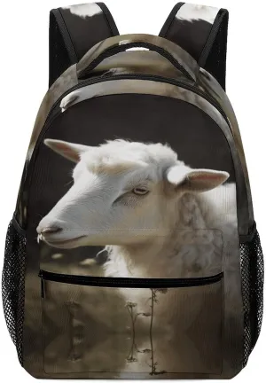 Small Backpacks Personalized Sheep Printing Travel Bag Lightweight Travel Backpack For Women Men