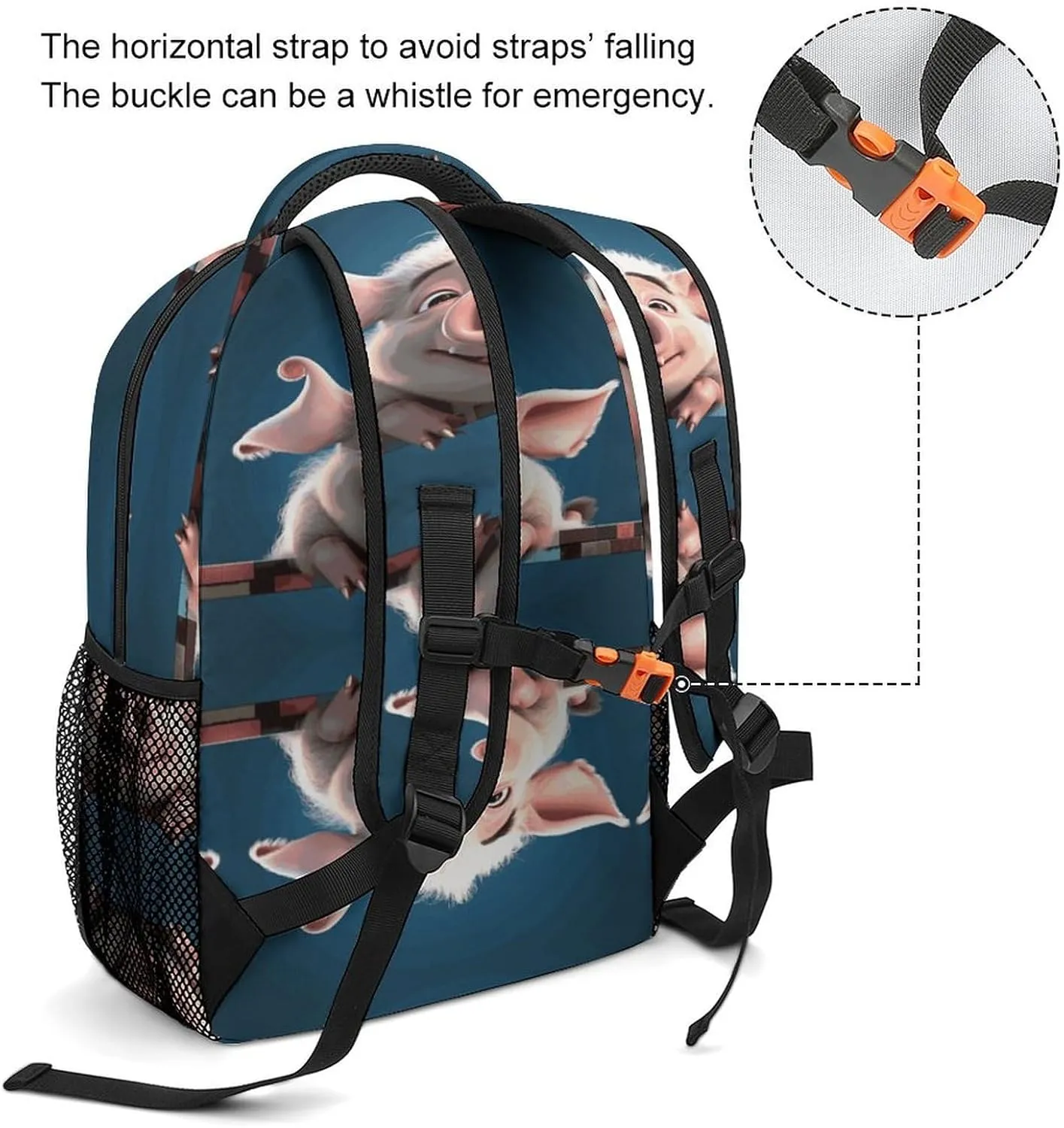 Small Backpacks Personalized Smiling Printing Travel Bag Lightweight Travel Backpack For Women Men