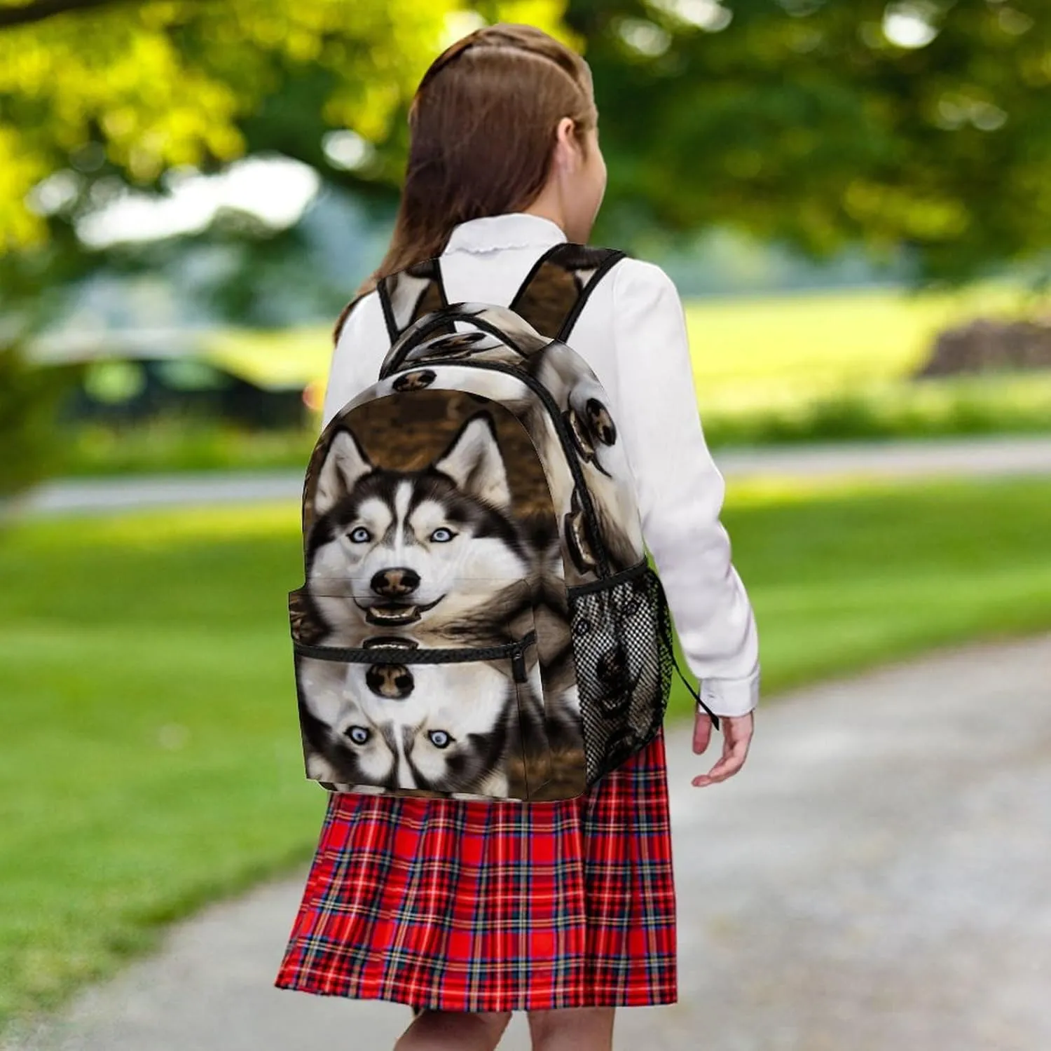 Small Backpacks Personalized Stupid Husky Dog Printing Travel Bag Lightweight Travel Backpack For Women Men