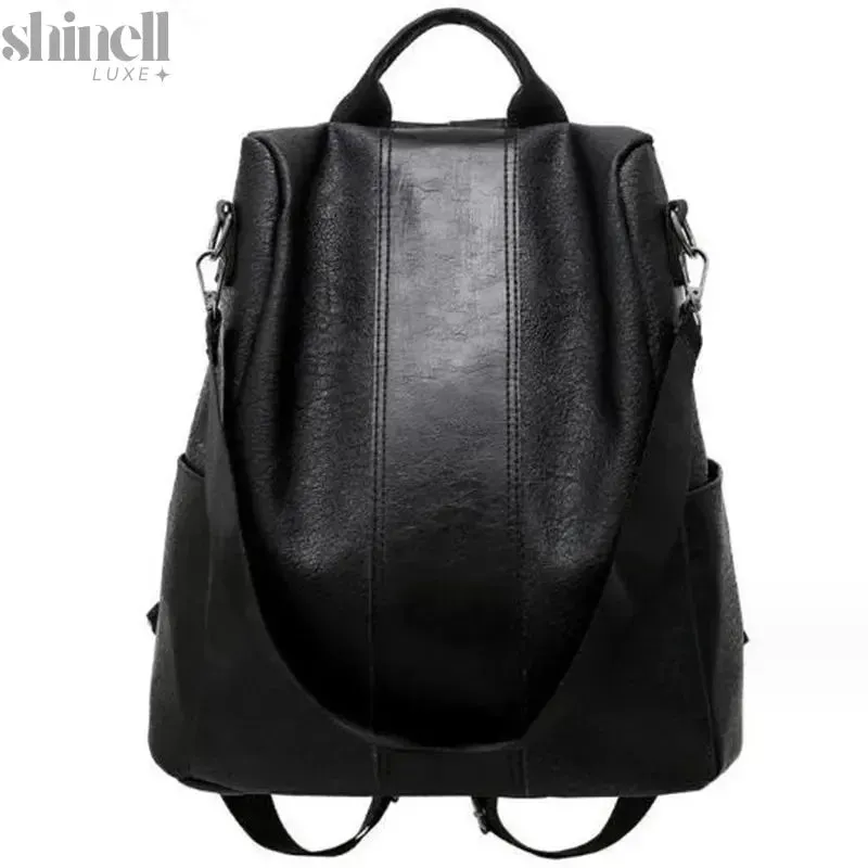 SmartGuard Leather Backpack