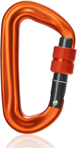 Snaps 2Pcs D-Shape Professional Climbing Carabiner Outdoor Sport Safety Locks for Keychains, Fishing and Outdoor Activitie