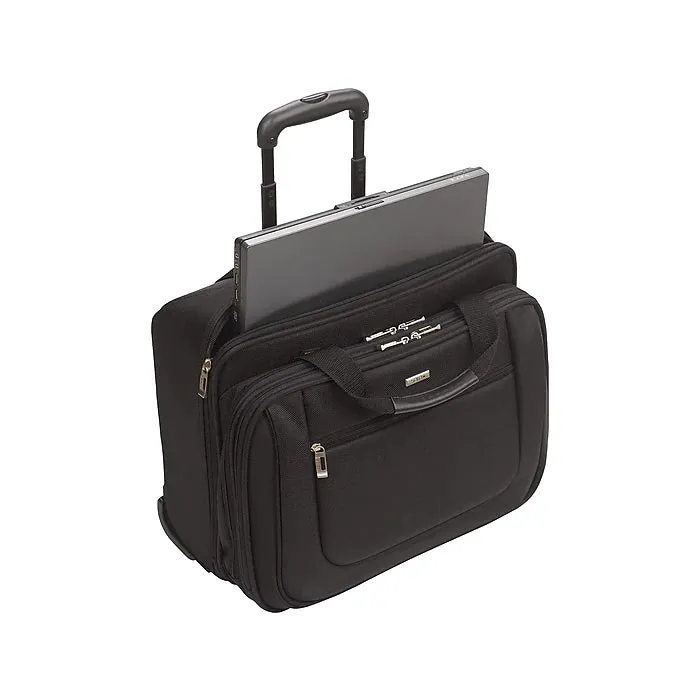 Solo New York Midtown Bryant Laptop Rolling Briefcase, Black Polyester (PT136-4)