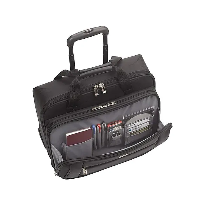 Solo New York Midtown Bryant Laptop Rolling Briefcase, Black Polyester (PT136-4)