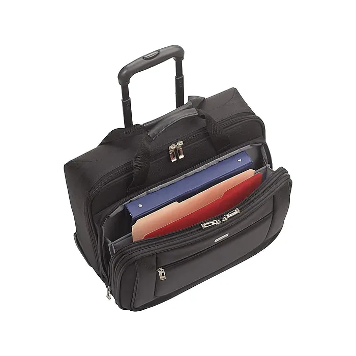 Solo New York Midtown Bryant Laptop Rolling Briefcase, Black Polyester (PT136-4)
