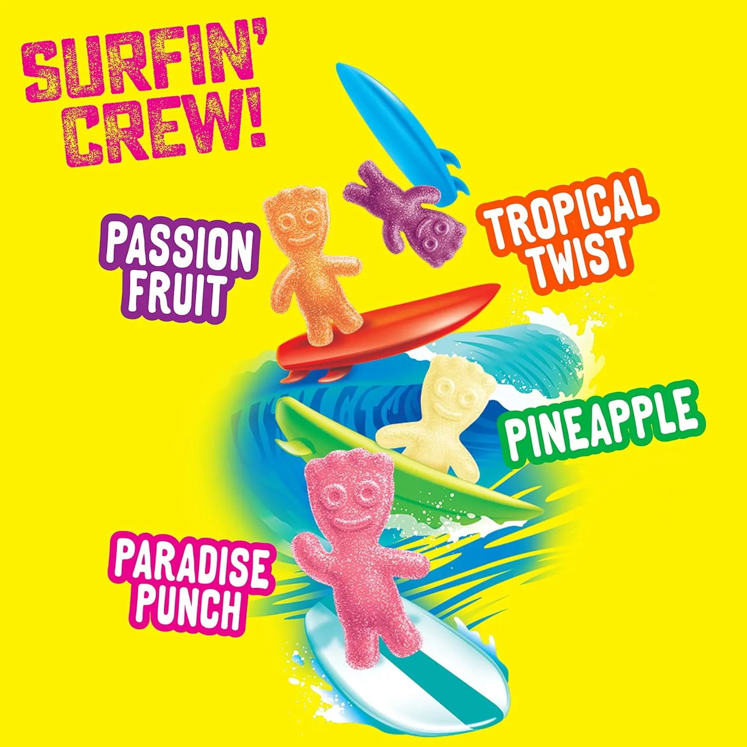 SOUR PATCH KIDS Tropical Soft & Chewy Candy, Bulk Candy, 12-8 oz Bags