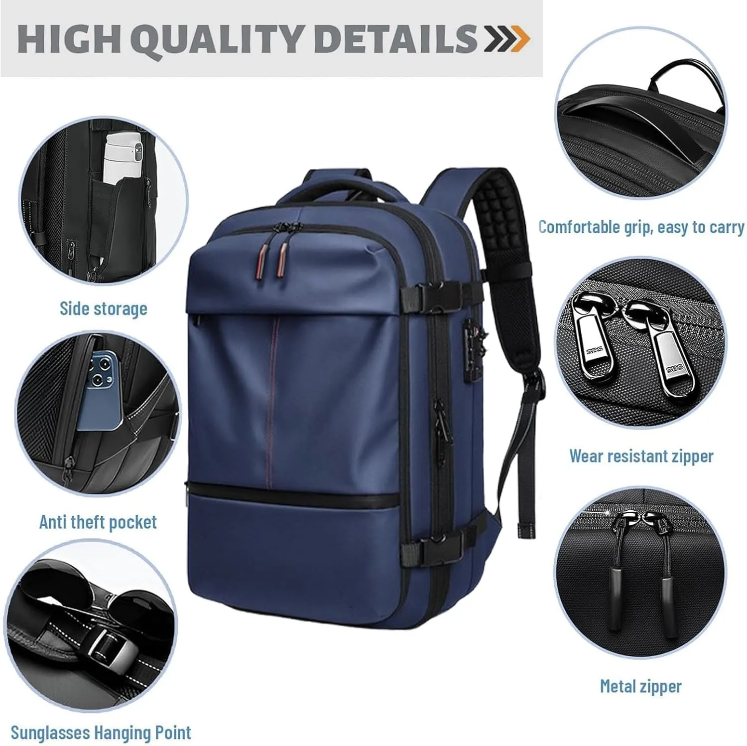 Space Vac Pro Backpack, 60l Expandable Vacpack Backpack with Pump, Anti Theft, Vacuum Travel Backpacks, Flight Approved (Green)